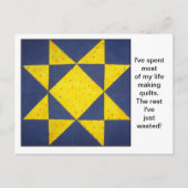 Quilt-Blocknotizen Postkarte (Vorderseite)