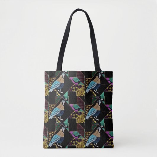 Quilt Blue Quail Tasche (Vorderseite)