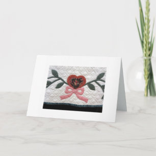 Quilt - Blume-Korb Karte
