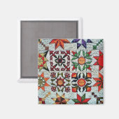 Quilt-Blume-Magnet Magnet (Vorderseite/Rückseite)