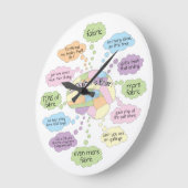 Quilt Brain Uhr - Groß (Winkel)