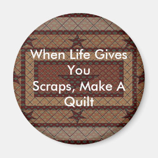 Quilt Button Magnet