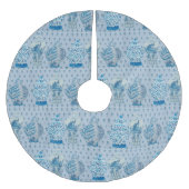 Quilt Chinoiserie Ginger Jar   Polyester Weihnachtsbaumdecke (Vorderseite)