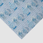 Quilt Chinoiserie Ginger Jar Seidenpapier (Ausschnitt)