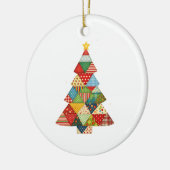 Quilt Christmas Tree Festive Quilt Lovers  Keramik Ornament (Links)