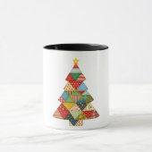 Quilt Christmas Tree Festive Quilt Lovers Tasse (Zentrum)