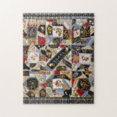 Quilt, crazy pattern puzzle (Vertikal)