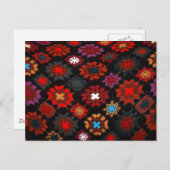 Quilt Crochet Postkarte (Vorne/Hinten)