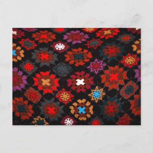 Quilt Crochet Postkarte (Vorderseite)