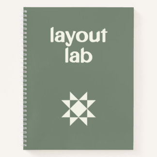 Quilt-Design & Block-Anordnungslabor Notizblock