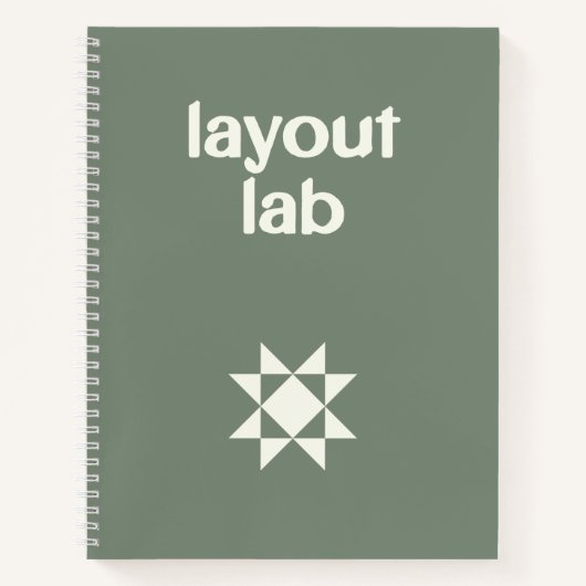 Quilt-Design & Block-Anordnungslabor Notizblock (Vorderseite)