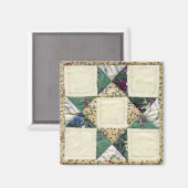 Quilt Design Magnet (Vorderseite/Rückseite)