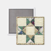 Quilt-Design-Magnet Magnet (Vorderseite/Rückseite)