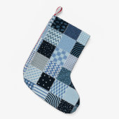 Quilt design. Seamless patchwork pattern from stit Kleiner Weihnachtsstrumpf (Vorderansicht (hängend))