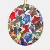 Quilt Fabric Keramik Ornament (Links)