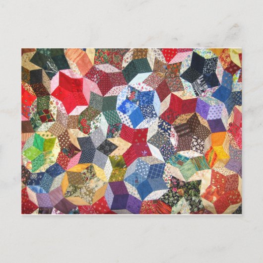 Quilt Fabric Postkarte (Vorderseite)