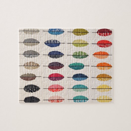 Quilt Feather Puzzle (Horizontal)