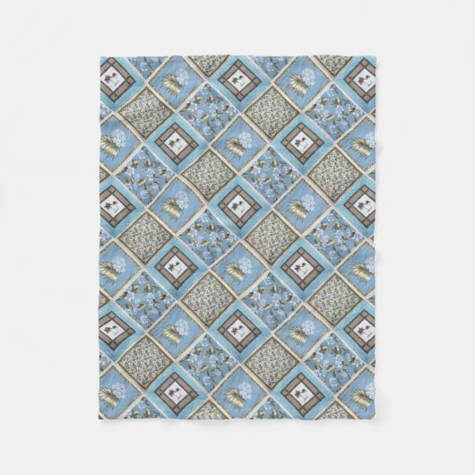 Quilt Fleecedecke (Vorderseite)