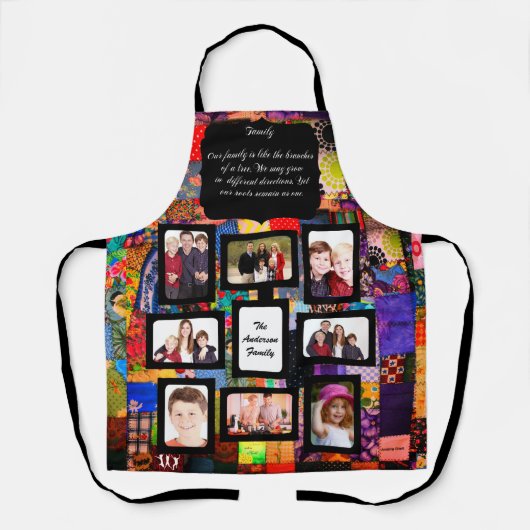 QUILT-FOTO-FRAME-FOTOS SCHÜRZE (Vorderseite)