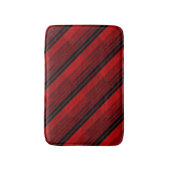 Quilt für rotes und schwarzes geometrisches Patchw Badematte (Vorderseite Vertikal)