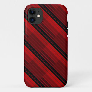 Quilt für rotes und schwarzes geometrisches Patchw Case-Mate iPhone Hülle