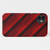 Quilt für rotes und schwarzes geometrisches Patchw Case-Mate iPhone Hülle (Rückseite (Horizontal))