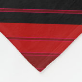 Quilt für rotes und schwarzes geometrisches Patchw Fleecedecke (Ecke)