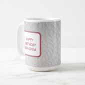 Quilt Geburtstag an Oma Kaffeetasse (Vorderseite Links)