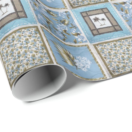 Quilt Geschenkpapier (Rolleneckpunkt)