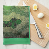 Quilt Green Geschirrtuch (Viertel Falte)