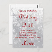 Quilt Guestbook Postkarte (Vorne/Hinten)