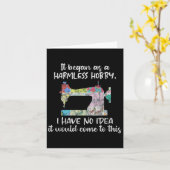 Quilt Hobby Graphic T: Quilt Sprichwort Sewing Quo Karte (Gelbe Blume)