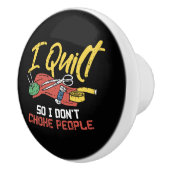 Quilt - Ich Quilt Keramikknauf (Rechts)