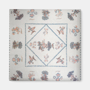 Quilt in 'Broderie Perse', c.1800 (angewendet, dru Magnet