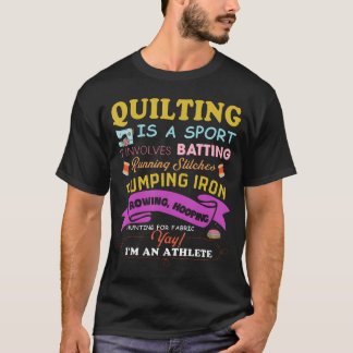 Quilt ist eine sportliche, lustige Redewendungen,  T-Shirt