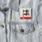 Quilt-Kunsthandwerker-Name-Tag Button (Beispiel)