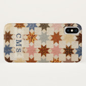 Quilt | LeMoyne Star Antikes Patchwork Case-Mate iPhone Hülle (Rückseite (Horizontal))