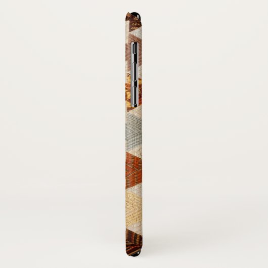 Quilt | LeMoyne Star Antique Patchwork Case-Mate iPhone Hülle (Hinten/Links)