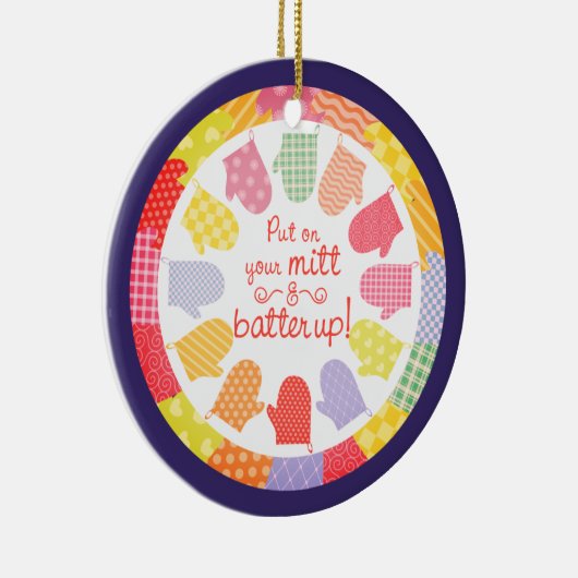 Quilt-Liebhaber Backofen Mitte Backen Weihnachtssc Keramikornament (Rechts)