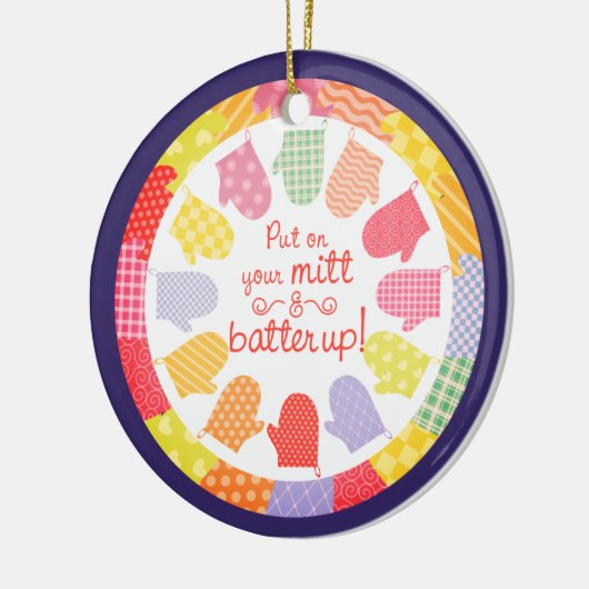 Quilt-Liebhaber Backofen Mitte Backen Weihnachtssc Keramikornament (Links)