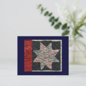 QUILT LINE-Lone Star- Postkarte (Stehend Vorderseite)