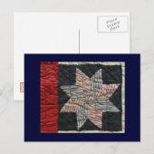 QUILT LINE-Lone Star- Postkarte (Vorne/Hinten)