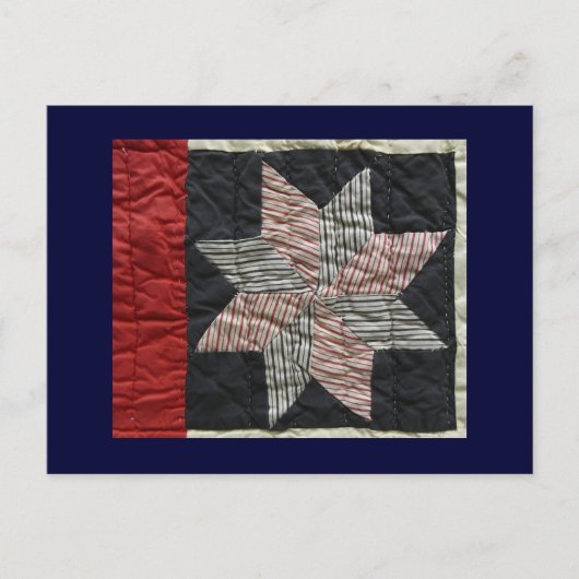 QUILT LINE-Lone Star- Postkarte (Vorderseite)