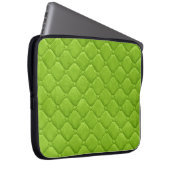 Quilt Look Lime Green Laptopschutzhülle (Vorne Rechts)
