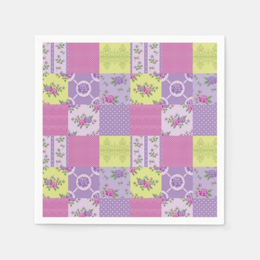 Quilt Look Patches Serviette (Vorderseite)