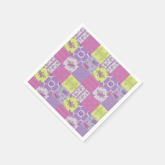 Quilt Look Patches Serviette (Ecke)