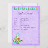 Quilt Lover Dog Einladung (Rückseite)