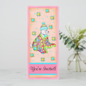 Quilt Lover Dog Einladung individuell anpassbar (Stehend Vorderseite)