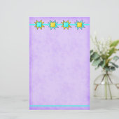 Quilt Lover Dog-Papier, kundenspezifisch Briefpapier (Stehend Vorderseite)