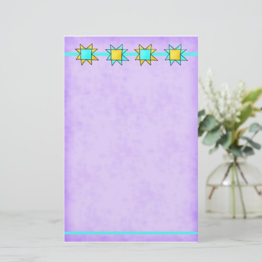 Quilt Lover Dog-Papier, kundenspezifisch Briefpapier (Stehend Vorderseite)